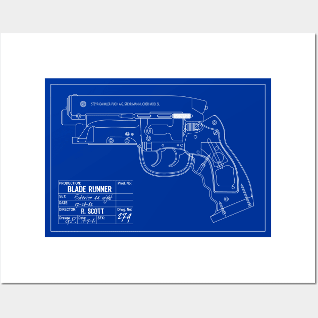 Blade Runner PKD - Dark Blue Wall Art by Blade Runner Thoughts